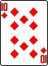 10 of Diamonds